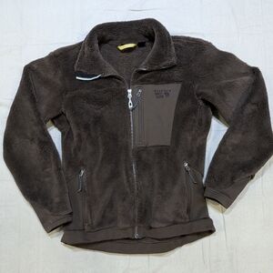 Mountain Hardwear Chocolate Fleece Women's Monkey Man Jacket Full Zip Large